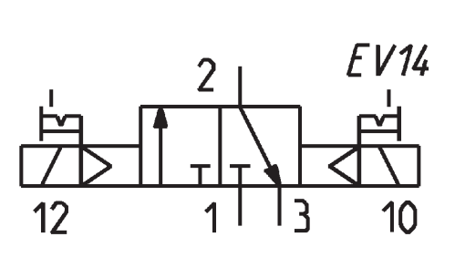 pneumatic 3/2 bistable