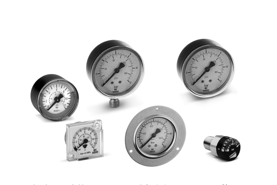 camozzi pressure gauges