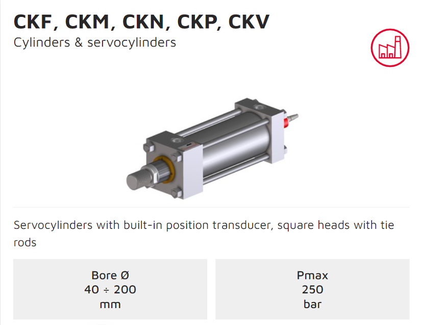 CKF,CKM,CKN,CKP,CKV Cylinders datasheet