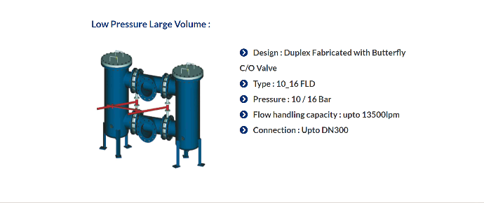 DUPLEX FILTER 10-16 FLD