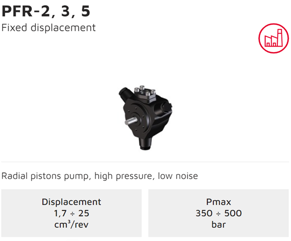 ATOS PFR 2-3-5 Piston Pumps