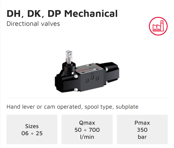 ATOS DH,DK,DP mechanical valves