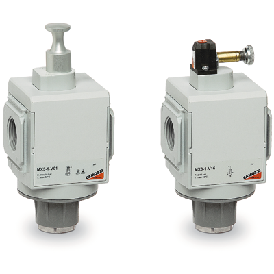 Pneumatic FRL isolating valve selection