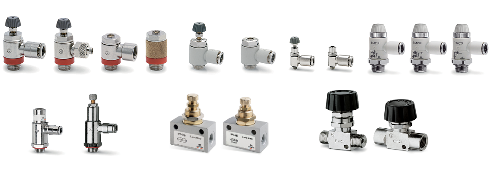 pneumatic Flow restrictor Valves