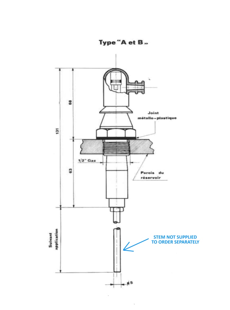 Electrode de type A